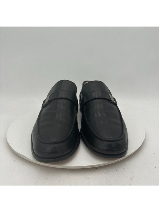 Salvatore Ferragamo Men Size 8 EE Black Leather Buckle Pull On Loafer Shoes main image 6